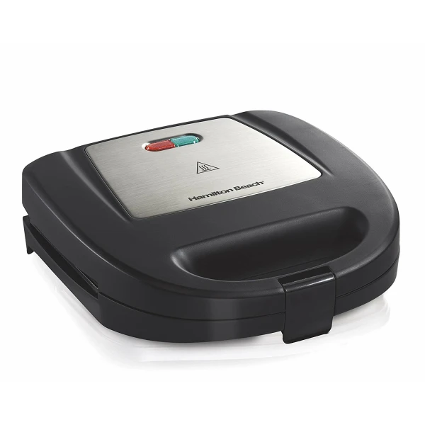 HAMILTON BEACH BLACK STAINLESS STEEL SANDWICH MAKER | 25430 - Image 
