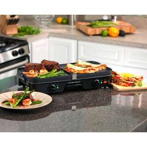 HAMILTON BEACH 3 IN 1 DUAL ZONE GRILL/GRIDDLE | 38546