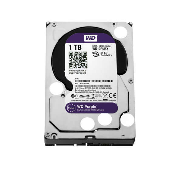 WD PURPLE 1TB SURVEILLANCE 64MB INTELL | WD10PURX - Image 1