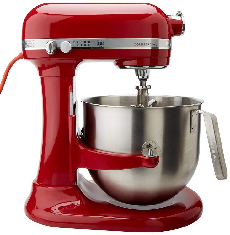 KITCHENAID 8 QT WITH/BOWL GUARD MIXER EMPIRE RED | KSMC895ER
