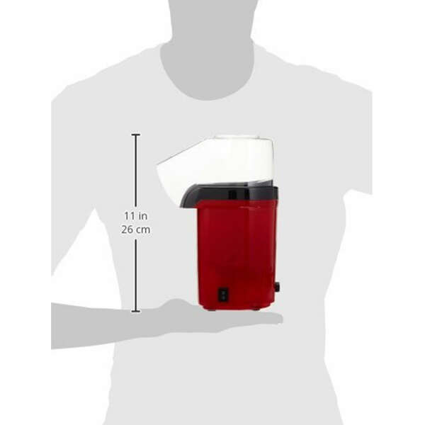 BRENTWOOD HOT AIR POPCORN MAKER RED | PC-486R - Image 
