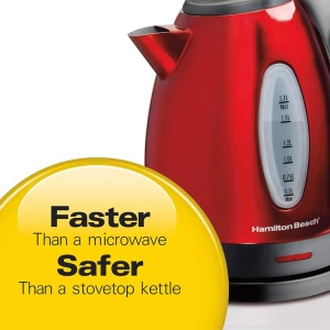 HAMILTON BEACH 1.7L KETTLE RED | 40885 - Image 