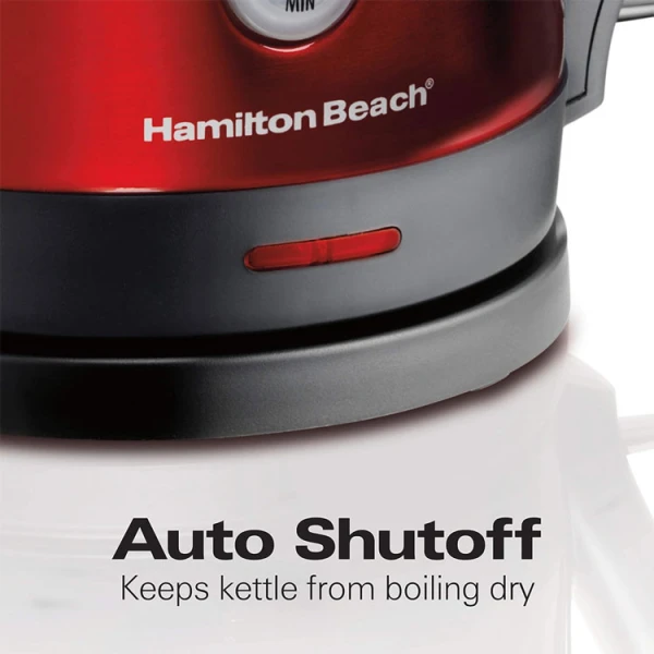 HAMILTON BEACH 1.7L KETTLE RED | 40885 - Image 