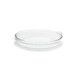 MUKHI 22.5CM PIE PLATE ROUND BAKING DISH BAKEWARE TEMPERED GLASS | TP-Y48-2