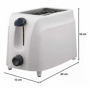 BRENTWOOD 2-SLICE COOL TOUCH TOASTER WHITE 120V | TS-260W - Image 