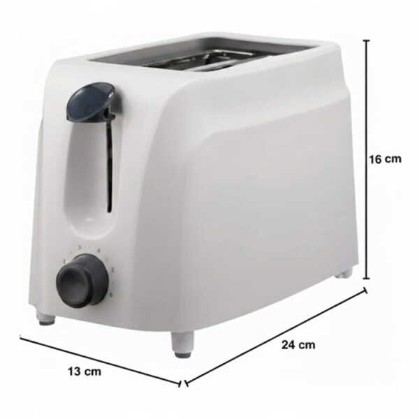 BRENTWOOD 2-SLICE COOL TOUCH TOASTER WHITE 120V | TS-260W - Image 