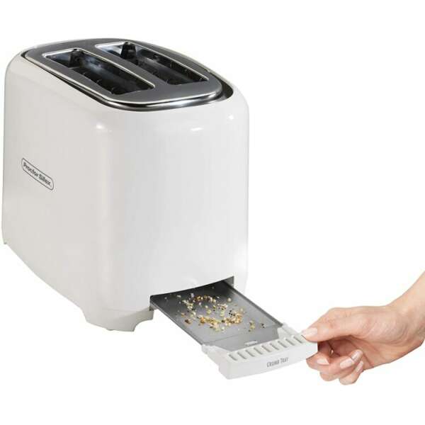 PROCTOR SILEX TOASTER 2 WIDE SLOT (BAGEL) WHITE | 22216 - Image 