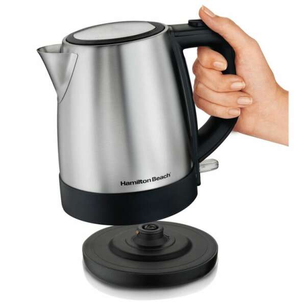 HAMILTON BEACH CORDLESS KETTLE 1L STAINLESS STEEL | 40998 - Image 