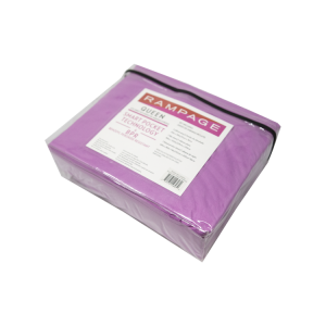 RAMPAGE SOLID SHEETSET 4PC QUEEN PURPLE | RPSS4-001-QUPUR