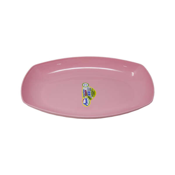 33CM PLASTIC COLORED OVAL PLATE | AP-9104 - Image 