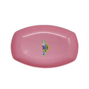 33CM PLASTIC COLORED OVAL PLATE | AP-9104 - Image 