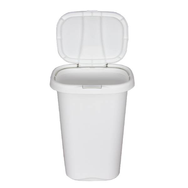 RUBBERMAID 13 GALLON WHITE TRASH CAN W/ LID | RMAD-FG5L5806WHT - Image 