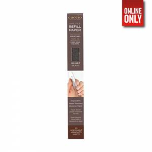 CUCCIO STAINLESS STEEL NAIL FILE BLACK REFILL 100GRIT / 50PK | GLOW10256