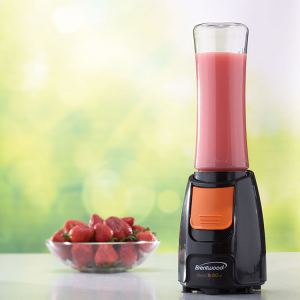 BRENTWOOD TO GO ONE TOUCH PERSONAL BLENDER BLACK WITH ORANGE 590 ML | JB-197