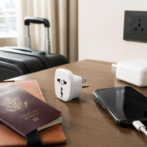 MAGNETIC HIGH QUALITY UNIVERSAL FEMALE TO GROUNDED AMERICAN MALE ADAPTOR | MAG-720 - Image 