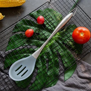 SOL SIMPLY BAKE IT 31 CM SILICONE SLOTTED SPOON | AC-00396 - Image 