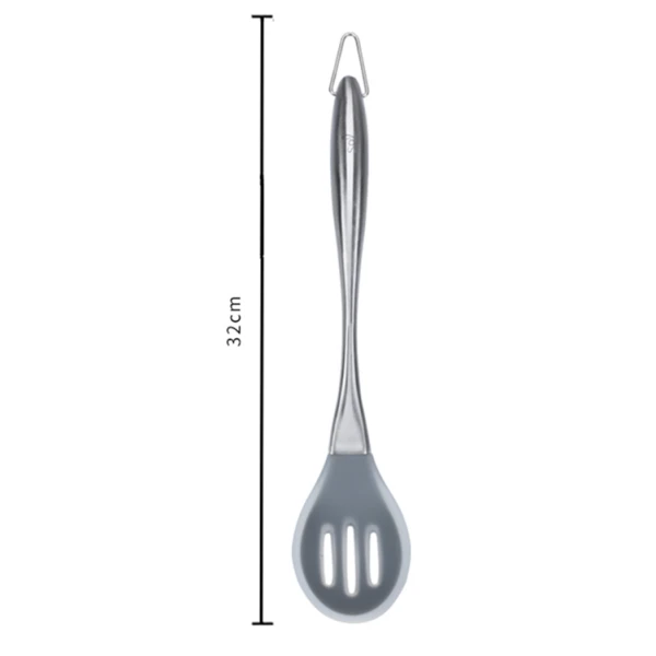 SOL SIMPLY BAKE IT 31 CM SILICONE SLOTTED SPOON | AC-00396 - Image 1