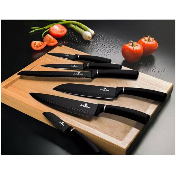 BERLINGER HAUS 6-PIECE KNIFE SET BLACK ROYAL COLLECTION | BH-2382 - Image 