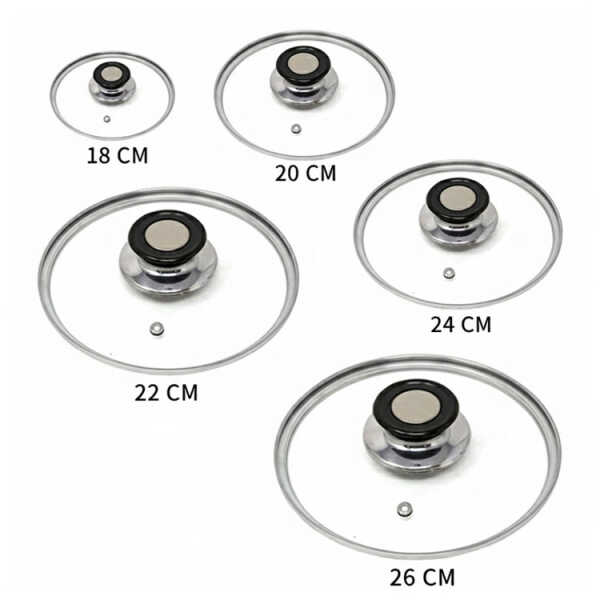 GLASS LID FOR POTS (18/20/22/24/26 CM) | VARIETY - Image 