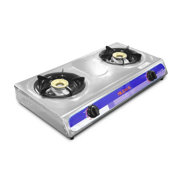 MILEXUS 2 BURNER GAS STOVE  | ML-EG-2Q-9000-2P - Image 