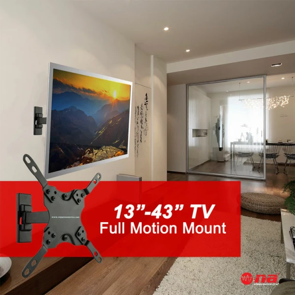 NIPPON AMERICA 13"-43" TILTING TV MOUNT RETRACTABLE | MRE-1343DRT - Image 