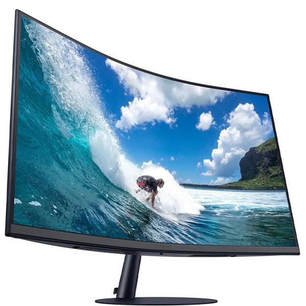 SAMSUNG 27" CURVED MONITOR WITH OPTIMAL CURVATURE 1000R | LC27T550FDL - Image 