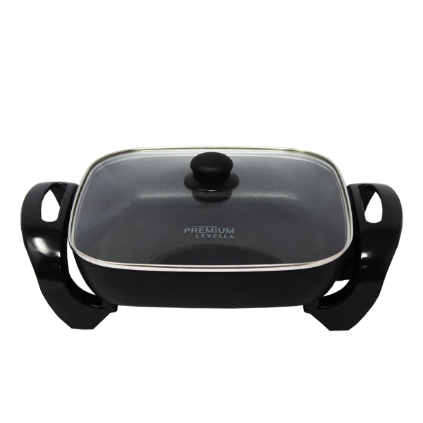 PREMIUM 12X12" ELECTRIC SKILLET 120V-1200W BLACK | PES1211 - Image 