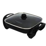 PREMIUM 12X12" ELECTRIC SKILLET 120V-1200W BLACK | PES1211 - Image 