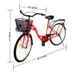 GMG 26" LADY BIKE WITH BASKET | TX26C702 - Image 