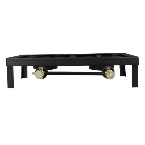 IRON GAS COOKTOP 2 BURNER BLACK | PRIMO-C421025 - Image 