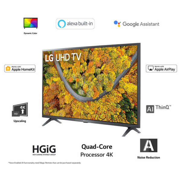 LG 43" UHD 4K SMART TV | 43UP7500 - Image 