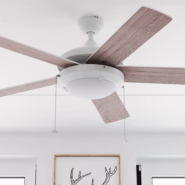 PROMINENCE HOME 52" BOLIVAR INDOOR WHITE CEILING FAN | 80101 - Image 