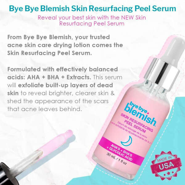 BYE BYE BLEMISH RESURFACING AHA + BHA PEELING SERUM | BBBAHBHPSER009 - Image 