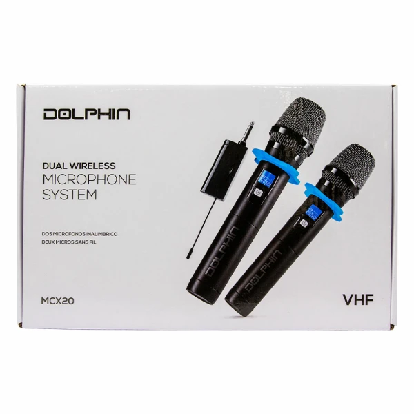 DOLPHIN DUAL WIRELESS MICROPHONE SYSTEM | MCX20 - Image 