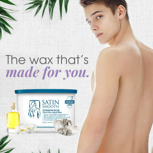 SATIN SMOOTH TITANIUM BLUE THIN FILM HAIR REMOVAL HARD WAX | SSTBHW010 - Image 