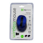 KLIP XTREME VECTOR  6-BUTTON WIRELESS OPTICAL MOUSE BLUE | KMW-330BL - Image 