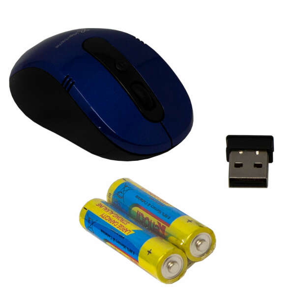 KLIP XTREME VECTOR  6-BUTTON WIRELESS OPTICAL MOUSE BLUE | KMW-330BL - Image 