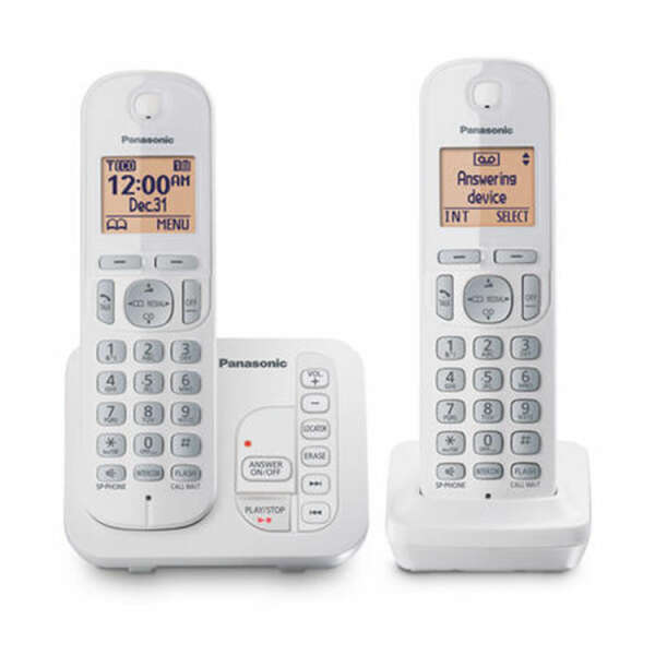 PANASONIC DECT 6.0 2-HANDSET CORDLESS PHONE WITH CALL BLOCK | KXTG7122SK - Image 1