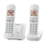 PANASONIC DECT 6.0 2-HANDSET CORDLESS PHONE WITH CALL BLOCK | KXTG7122SK - Image 