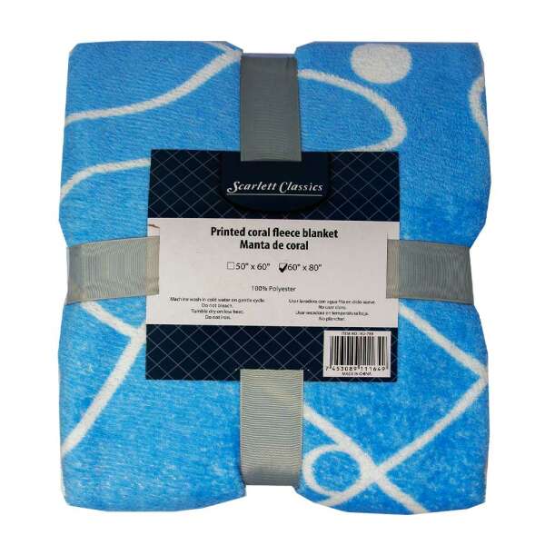 SCARLETT CLASSICS PRINTED FLEECE BLANKET | NV-789 - Image 