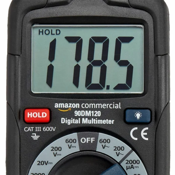 AMAZON COMMERCIAL 2000 COUNT MANUAL RANGING DIGITAL MULTIMETER | B07VY41YHM - Image 