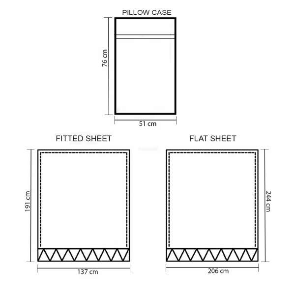 LUXURY COLLECTION THREELINE FULL SHEET SET | VARIETY - Image 
