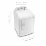 FRIGIDAIRE 19 KG WHITE FRONT LOAD COMPATIBLE DRYER 12 CYCLES | FDE19OMSSW - Image 