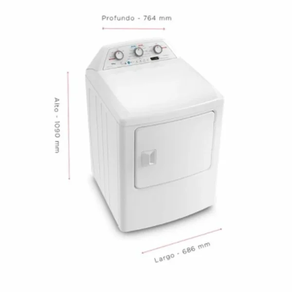 FRIGIDAIRE 19 KG WHITE FRONT LOAD COMPATIBLE DRYER 12 CYCLES | FDE19OMSSW - Image 