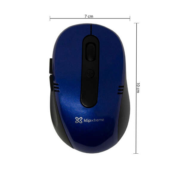 KLIP XTREME VECTOR  6-BUTTON WIRELESS OPTICAL MOUSE BLUE | KMW-330BL - Image 