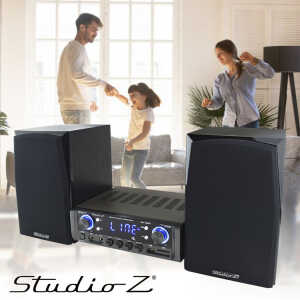 TUDIO Z MINI COMPONENT HOME SPEAKER SYSTEM 100W AMP WITH USB/SD/MMC INPUT | SPA-1050CMB - Image 