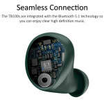 ILUV WIRELESS EARBUDS BLUETOOTH MICROPHONE IPX6 WATERPROOF MIDNIGHT GREEN | TB100MG - Image 