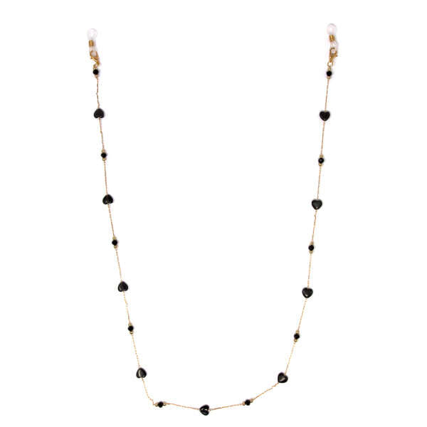 2 IN 1 CHAIN DIFFERENT COLORS CAT'S EYES STONES | 81203 - Image 