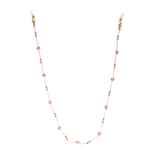 2 IN 1 CHAIN DIFFERENT COLORS CAT'S EYES STONES | 81203 - Image 
