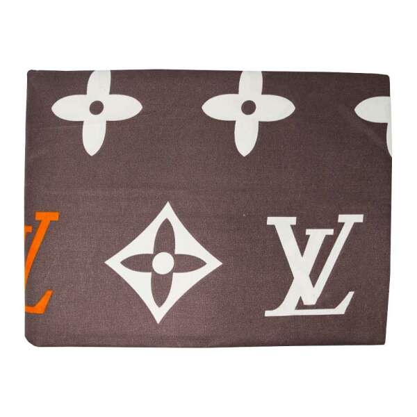 BEDSHEET WITH PILLOW CASE LOUIS VUITTON GRAY WHITE | HIR-LV GRIJS-WIT - Image 
